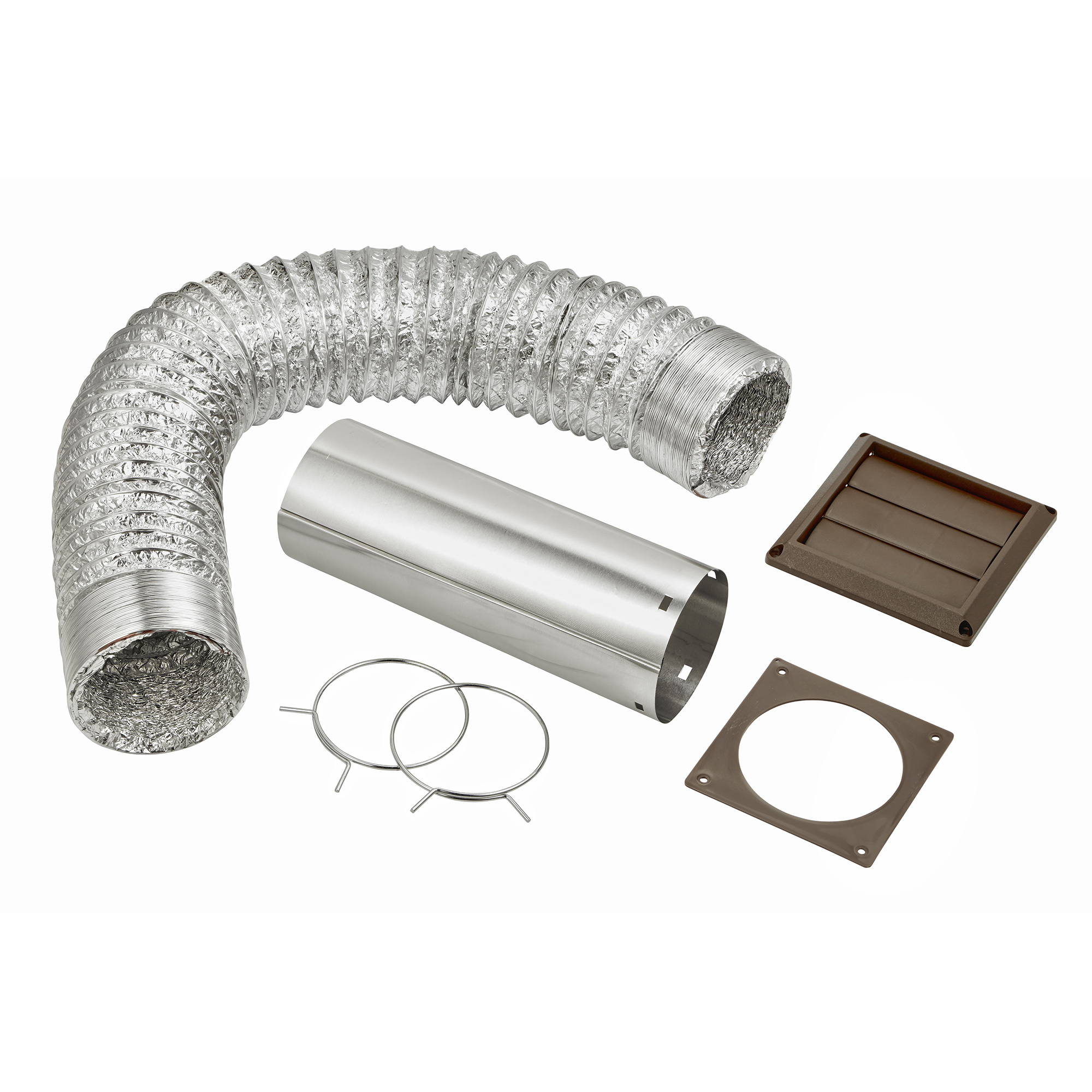 4 X8 UL 2158A Transition Duct Louvered Vent Kit Item 1359B