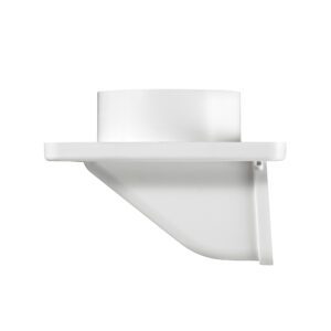 4 inch White Plastic Soffit Exhaust Vent - Item #143W