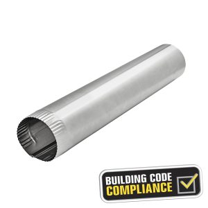 4" Aluminum Snap-Lock Pipe - 24" Length