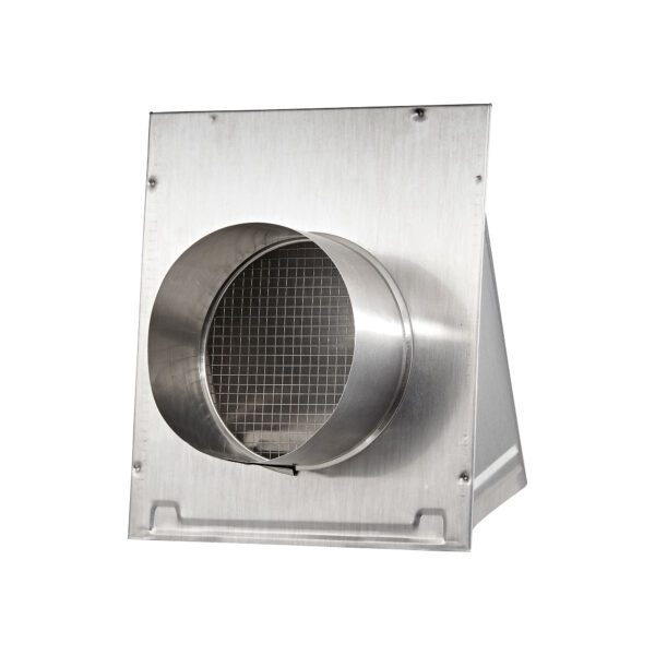 Aluminum Wall Fresh Air Intake Vent (No Damper) Wire Mesh Screen – 3 inch Pipe -Back