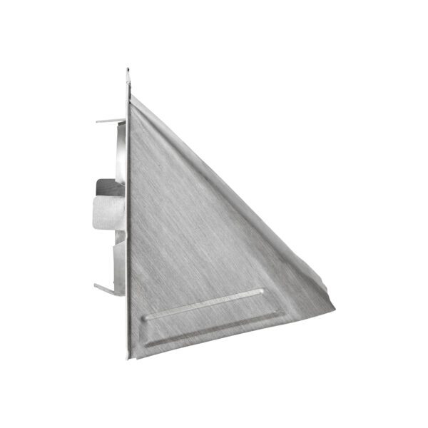 4 inch Aluminum Wall Exhaust Hood Dryer Vent - Damper - Flush Mount - Side