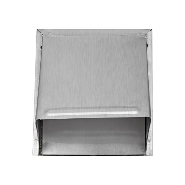 Aluminum Wall Exhaust Hood Bath Fan Vent - Damper - Wire Mesh Screen - 6 inch Pipe - Front