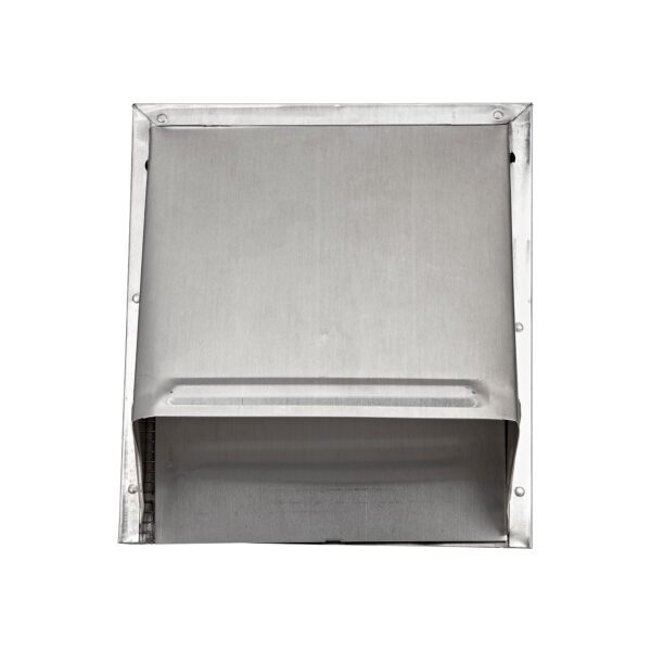 Aluminum Wall Exhaust Hood Bath Fan Vent - Damper - Wire Mesh Screen - 6 inch Pipe - Front Closed