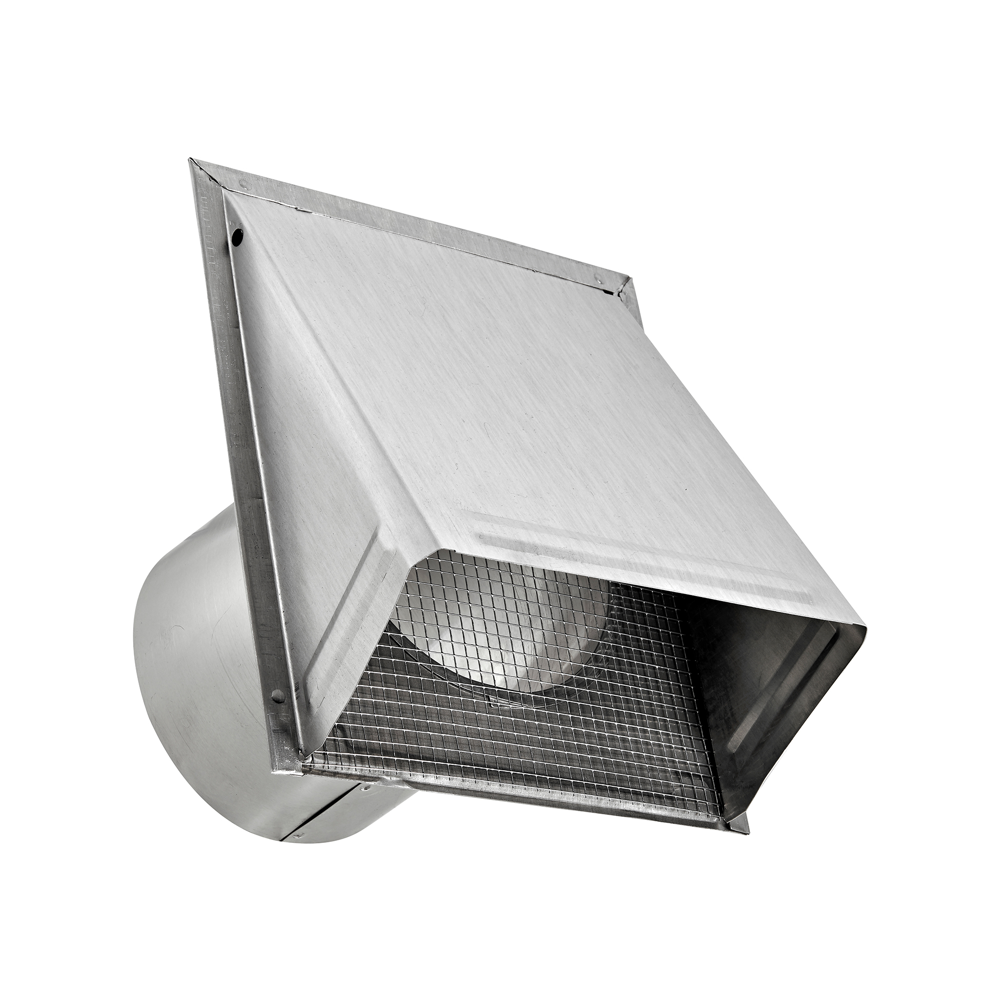 Aluminum Wall Fresh Air Intake Vent - Screen (No Damper) - Front