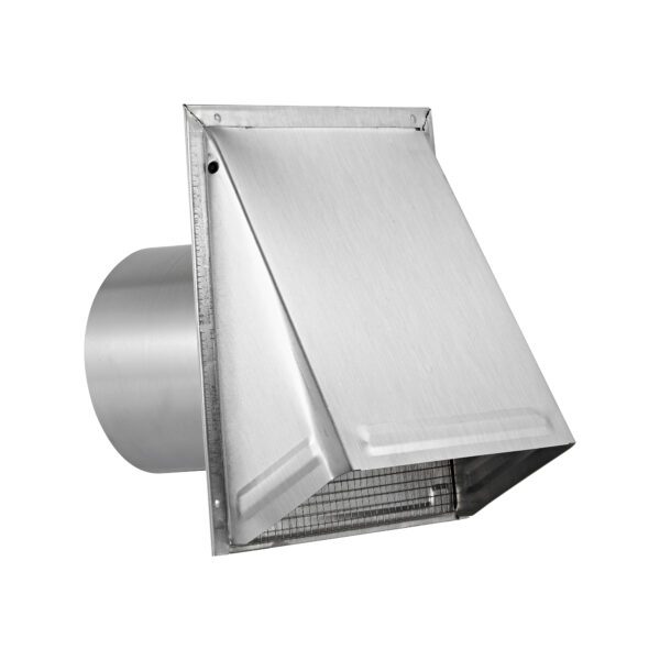 Aluminum Wall Fresh Air Intake Vent - Screen (No Damper) - Front