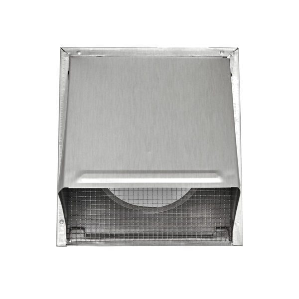 Aluminum Wall Fresh Air Intake Vent - Screen (No Damper) - Front