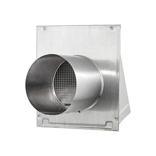 Aluminum Wall Fresh Air Intake Vent - Screen (No Damper) - Back