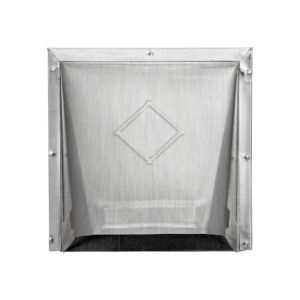 Aluminum Wall Fresh Air Intake Vent - Screen (No Damper) - Front