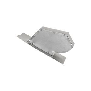 4 inch Aluminum Roof Exhaust Vent - Damper - Screen - No Collar - Side