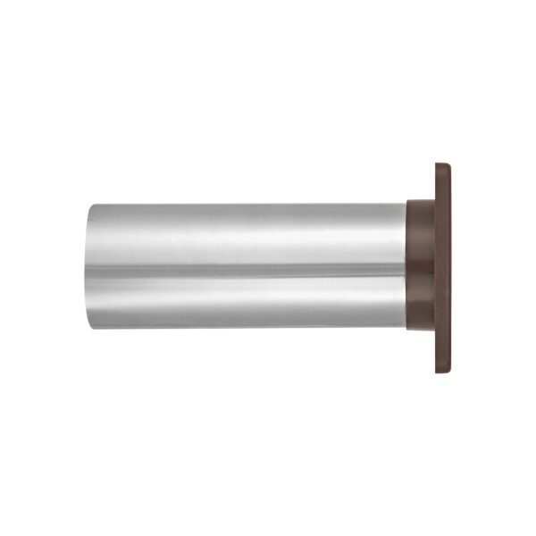 Brown Plastic Wall Exhaust Single Flap Dryer Vent - 11 inch Pipe - Side