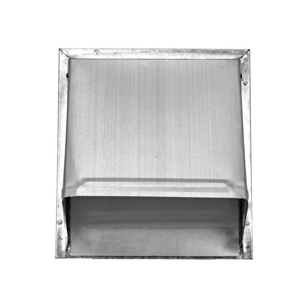 Galvanized Steel Wall Exhaust Hood Bath Fan Vent - Damper - Wire Mesh Screen - 3 inch Pipe - Front Closed