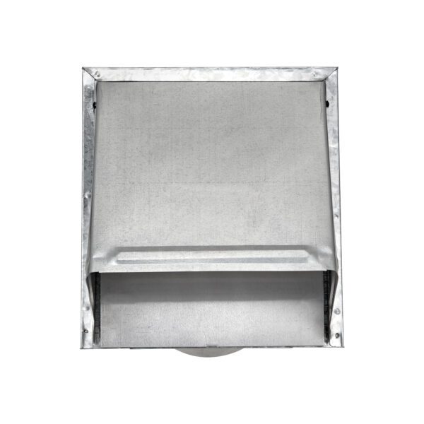 Galvanized Steel Wall Exhaust Hood Bath Fan Vent - Damper - Wire Mesh Screen - 6 inch Pipe - Front Closed