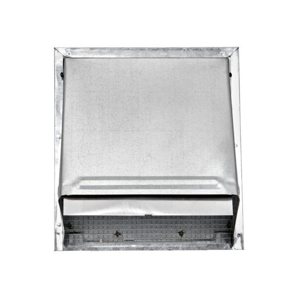 Galvanized Steel Wall Exhaust Hood Bath Fan Vent - Damper - Wire Mesh Screen - 6 inch Pipe - Front Opened