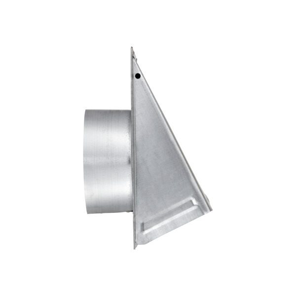 Galvanized Steel Wall Fresh Air Intake Vent (No Damper) Wire Mesh Screen - 3 inch Pipe - Side