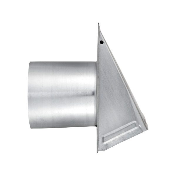 Galvanized Steel Wall Fresh Air Intake Vent (No Damper) Wire Mesh Screen - 6 inch Pipe - Side