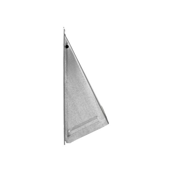 Galvanized Steel Wall Exhaust Hood Bath Fan Vent - Damper - Wire Mesh Screen - Flush Mount - Side