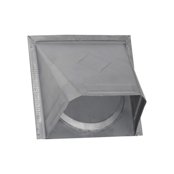 Paint Grade Galvanized Steel Wall Exhaust Hood Bath Fan Vent - Damper - Screen - Flush Mount - Closed