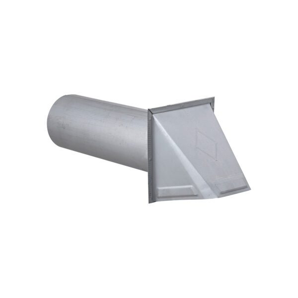 Paint Grade Galvanized Steel Wall Exhaust Hood Bath Fan Vent - Damper - Screen - 11 inch Pipe - Front