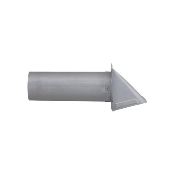 Paint Grade Galvanized Steel Wall Exhaust Hood Bath Fan Vent - Damper - Screen - 11 inch Pipe - Side