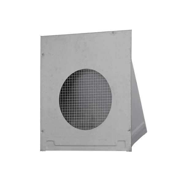 Paint Grade Steel Wall Fresh Air Intake Vent (No Damper) Wire Mesh Screen - Flush Mount - Back