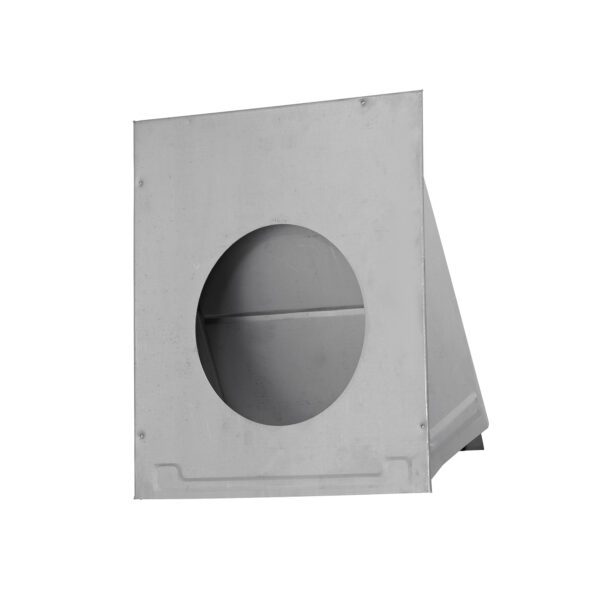 Paint Grade Steel Wall Exhaust Hood Bath Fan Vent - Damper - Flush Mount - Open