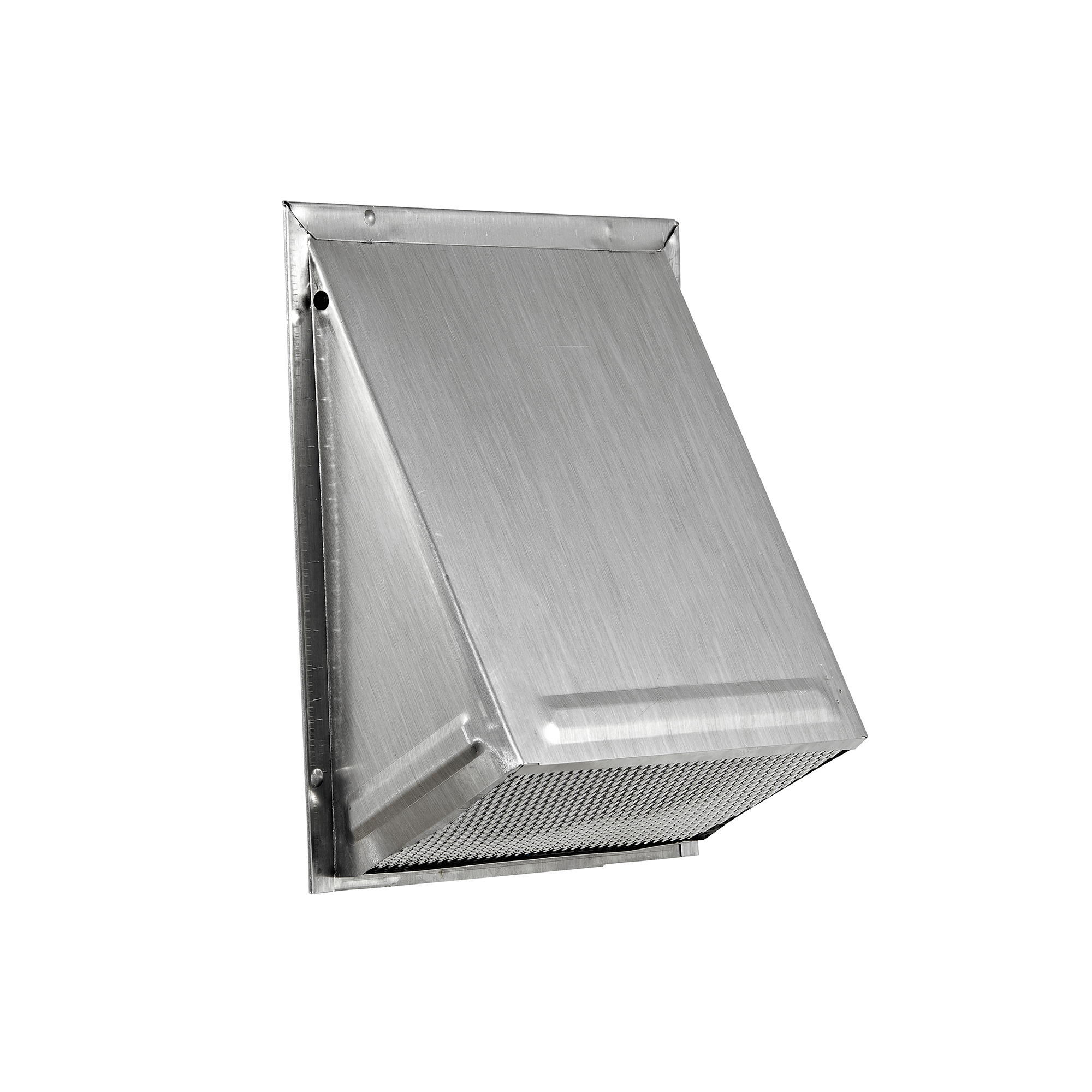 Aluminum Wall Fresh Air Intake Vent - Screen (No Damper) - Flush Mount